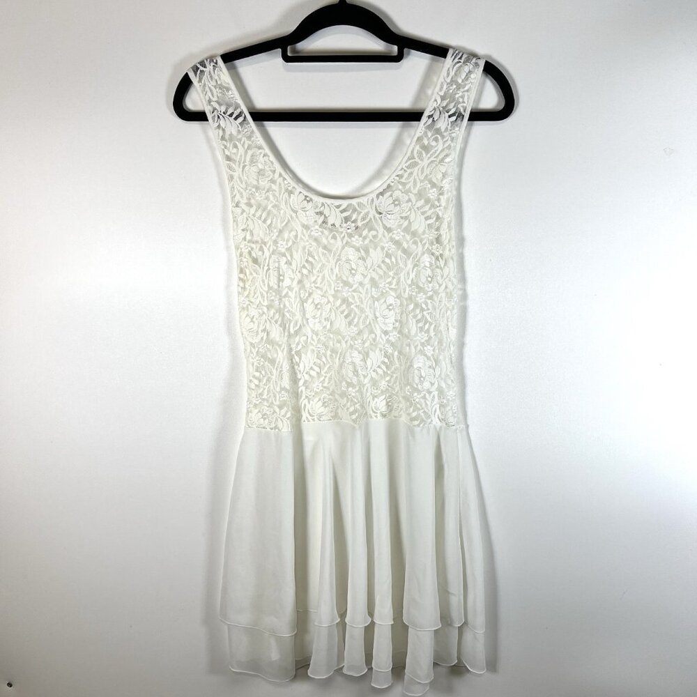 VTG Victoria’s Secret Womens Lace Slip Dress Medium White Y2K Nightgown Milkmade